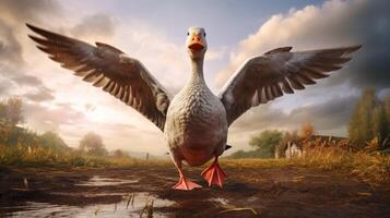 AI generated goose high quality image photo