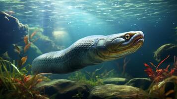 AI generated eel high quality image photo