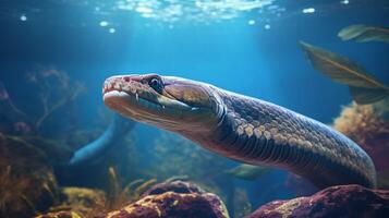 AI generated eel high quality image photo