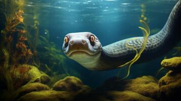 AI generated eel high quality image photo