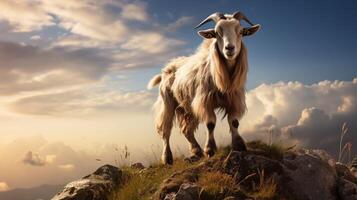 AI generated goat high quality image photo