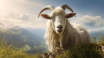 AI generated goat high quality image photo