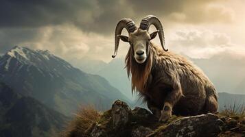 AI generated goat high quality image photo