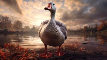 AI generated goose high quality image photo