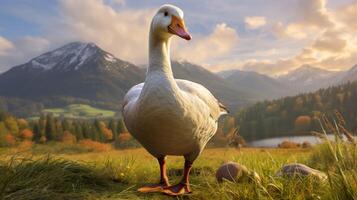 AI generated goose high quality image photo