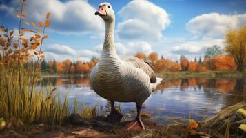 AI generated goose high quality image photo