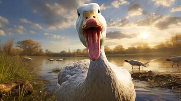 AI generated goose high quality image photo