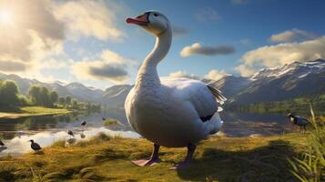 AI generated goose high quality image photo