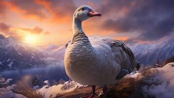 AI generated goose high quality image photo