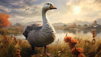 AI generated goose high quality image photo