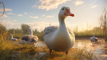 AI generated goose high quality image photo