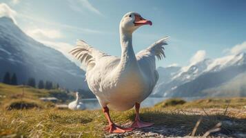 AI generated goose high quality image photo