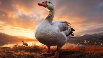 AI generated goose high quality image photo