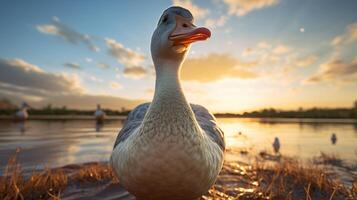 AI generated goose high quality image photo