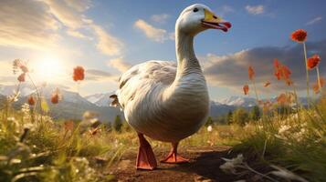 AI generated goose high quality image photo