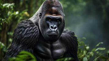 AI generated gorilla high quality image photo