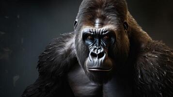 AI generated gorilla high quality image photo