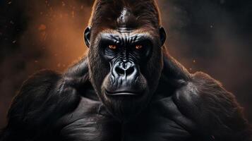 AI generated gorilla high quality image photo