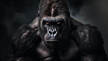 AI generated gorilla high quality image photo