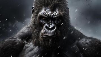 AI generated gorilla high quality image photo