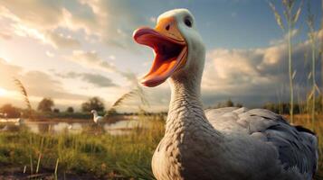 AI generated goose high quality image photo