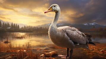 AI generated goose high quality image photo