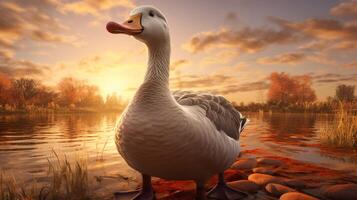 AI generated goose high quality image photo