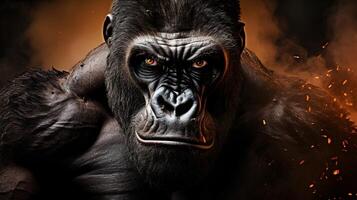 AI generated gorilla high quality image photo