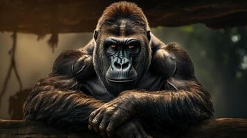 AI generated gorilla high quality image photo