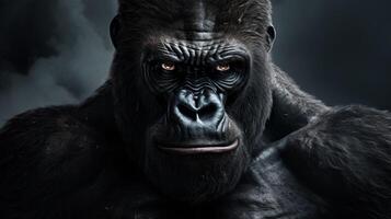 AI generated gorilla high quality image photo