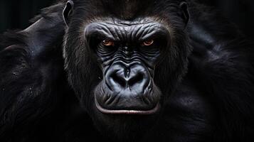 AI generated gorilla high quality image photo