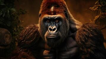 AI generated gorilla high quality image photo