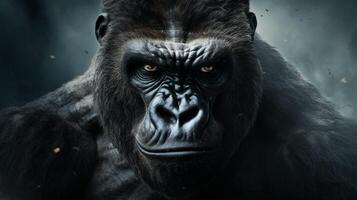 AI generated gorilla high quality image photo