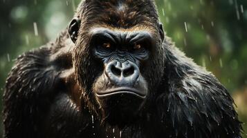 AI generated gorilla high quality image photo