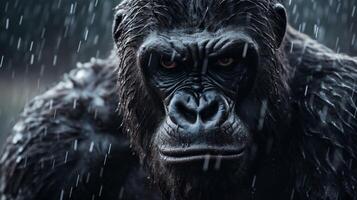 AI generated gorilla high quality image photo