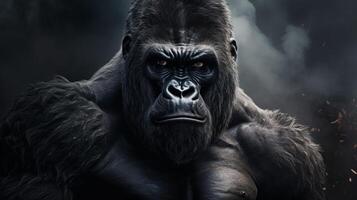 AI generated gorilla high quality image photo