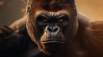 AI generated gorilla high quality image photo