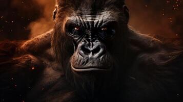 AI generated gorilla high quality image photo