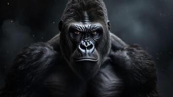 AI generated gorilla high quality image photo