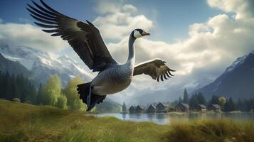 AI generated goose high quality image photo