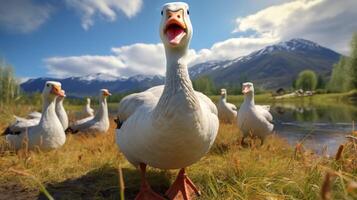 AI generated goose high quality image photo