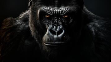 AI generated gorilla high quality image photo