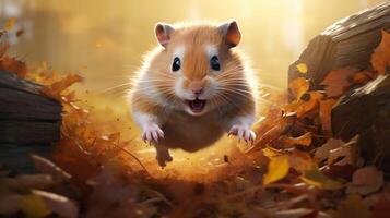 AI generated hamster high quality image photo