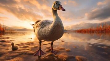 AI generated goose high quality image photo