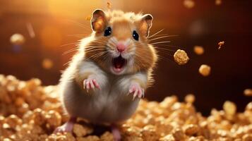 AI generated hamster high quality image photo