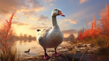 AI generated goose high quality image photo