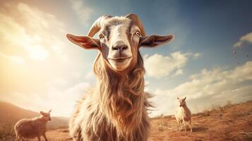 AI generated goat high quality image photo