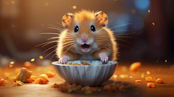 AI generated hamster high quality image photo