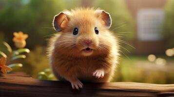 AI generated hamster high quality image photo