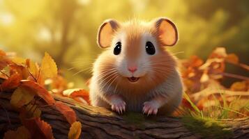 AI generated hamster high quality image photo